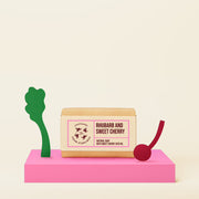 Rhubarb & Sweet Cherry - Natural Bar Soap with Sweet Cherry Seed Oil