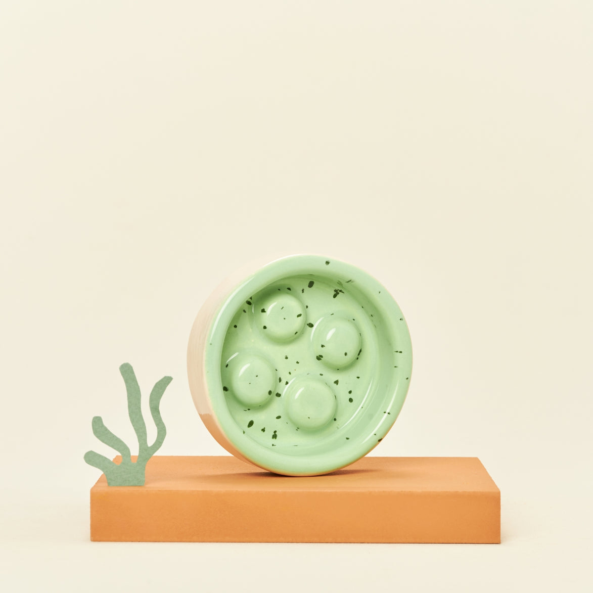 Ceramic shampoo dish - mint