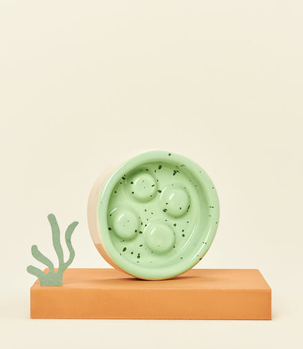 Ceramic shampoo dish - mint