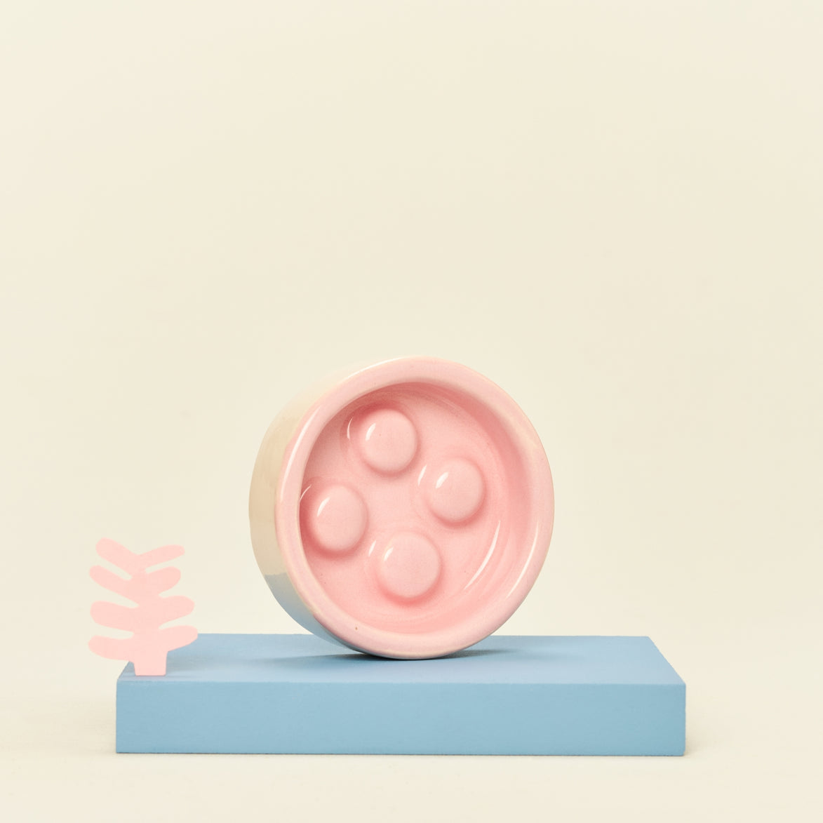 Ceramic shampoo dish - pink