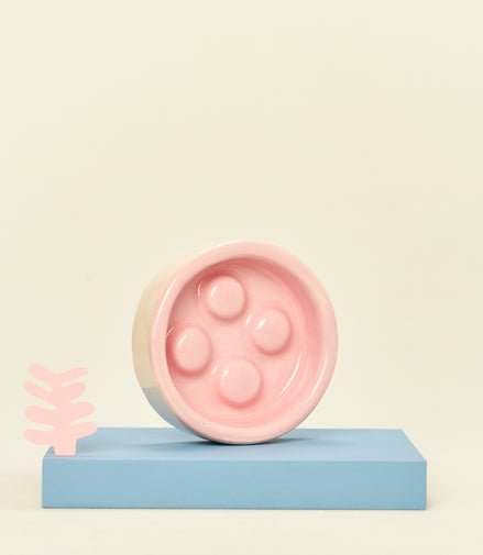 Ceramic shampoo dish - pink
