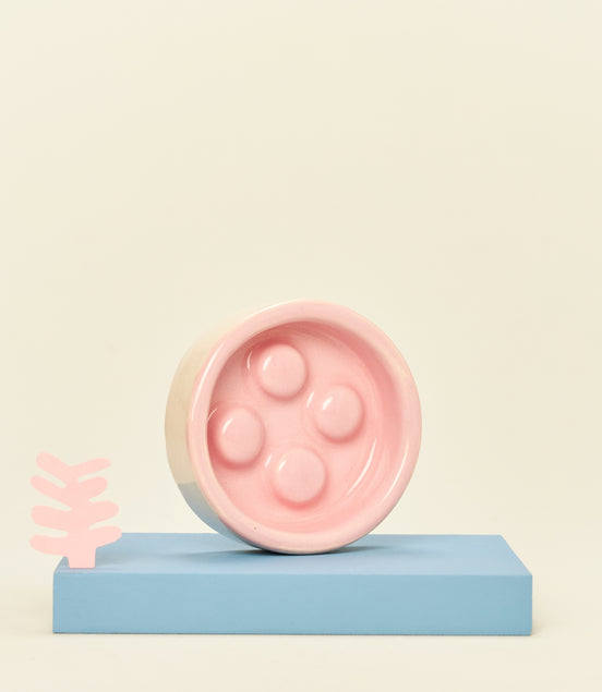 Ceramic shampoo dish - pink