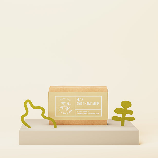 Flax And Chamomile - Natural Bar Soap