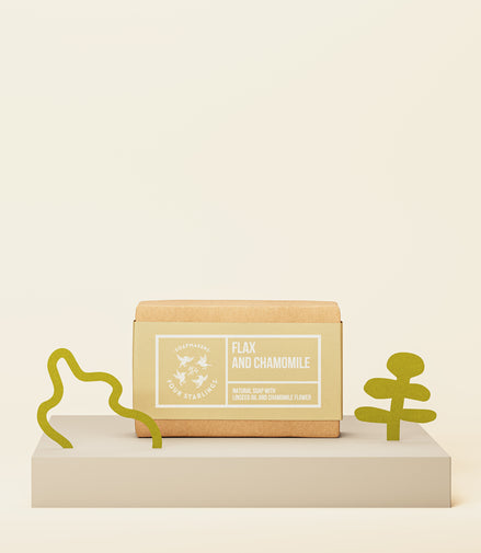 Flax And Chamomile - Natural Bar Soap