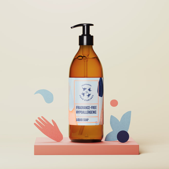 Fragrance-Free Hypoallergenic - Natural Liquid soap
