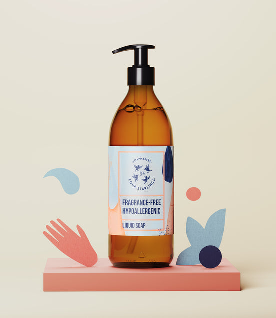 Fragrance-Free Hypoallergenic - Natural Liquid soap