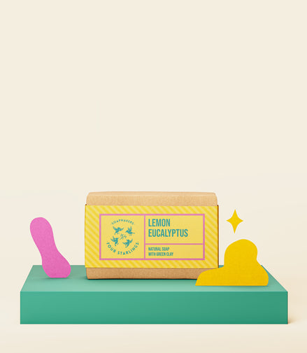 Lemon Eucalyptus - Natural Bar Soap With Green Clay