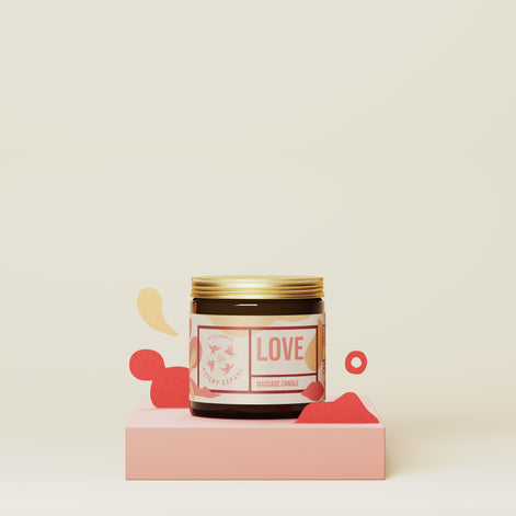 Love - massage candle
