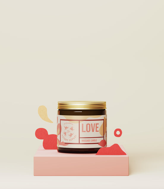 Love - massage candle