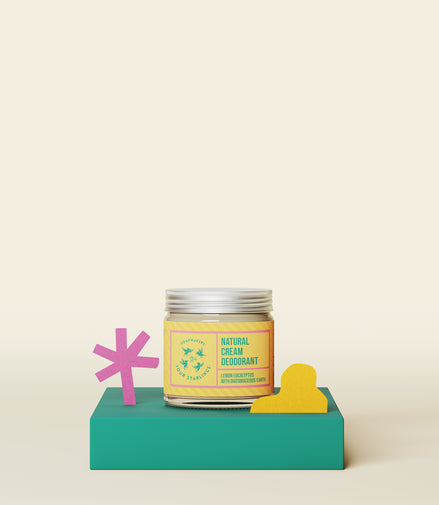Natural cream deodorant lemon eucalyptus
