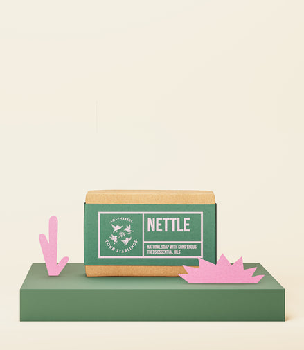 Nettle - Natural Bar Soap With Coniferous Trees Essential Oils