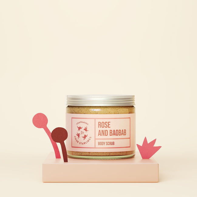 Rose And Baobab - Sugar Scrub
