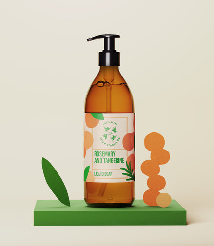 Rosemary And Tangerine - Natural Liquid Soap