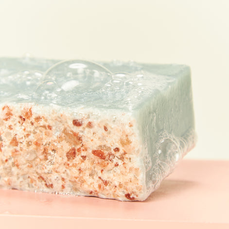 Salty Lavender - Natural Bar Soap With Himalayan Salt And Blue French Clay