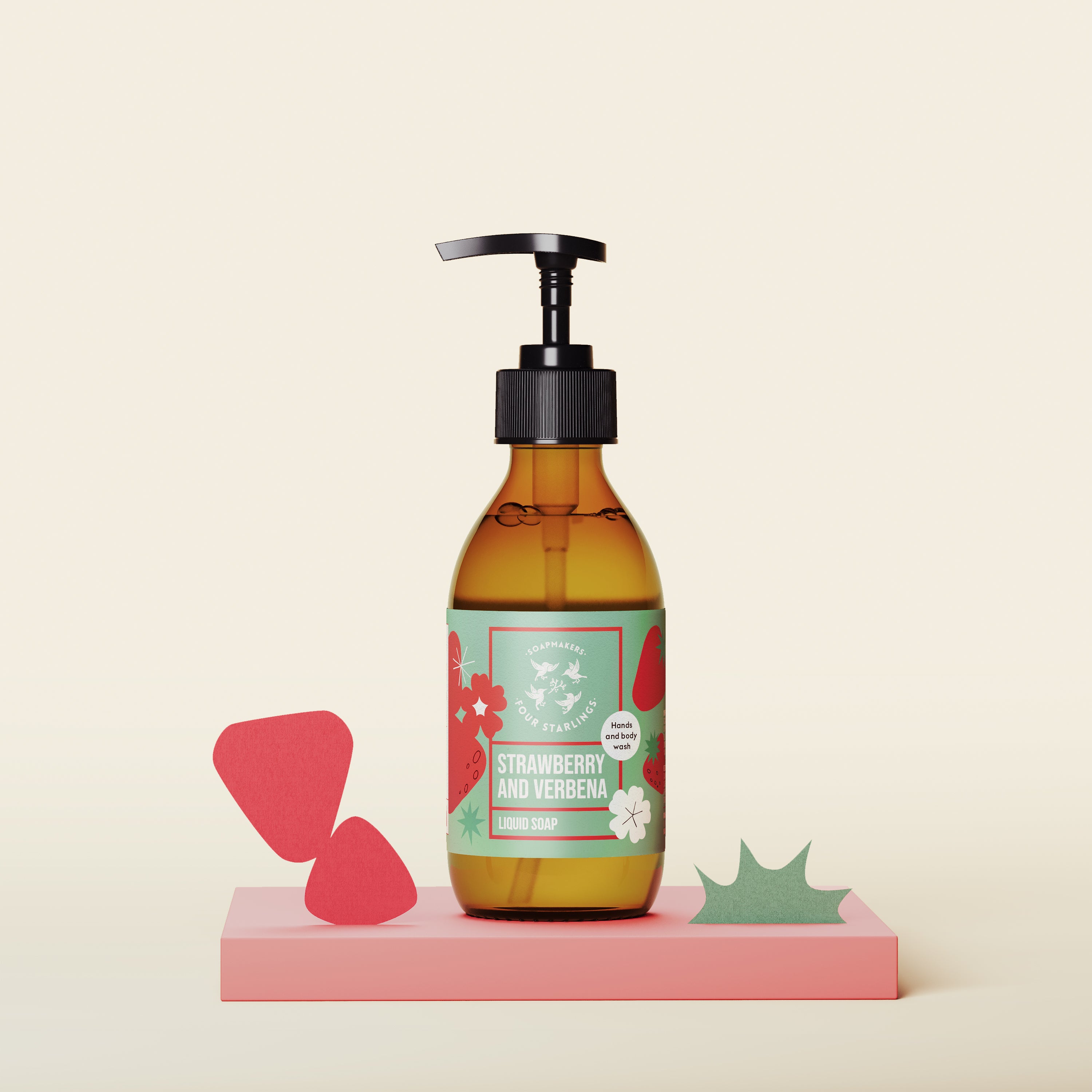 Strawberry And Verbena - Natural Liquid Soap