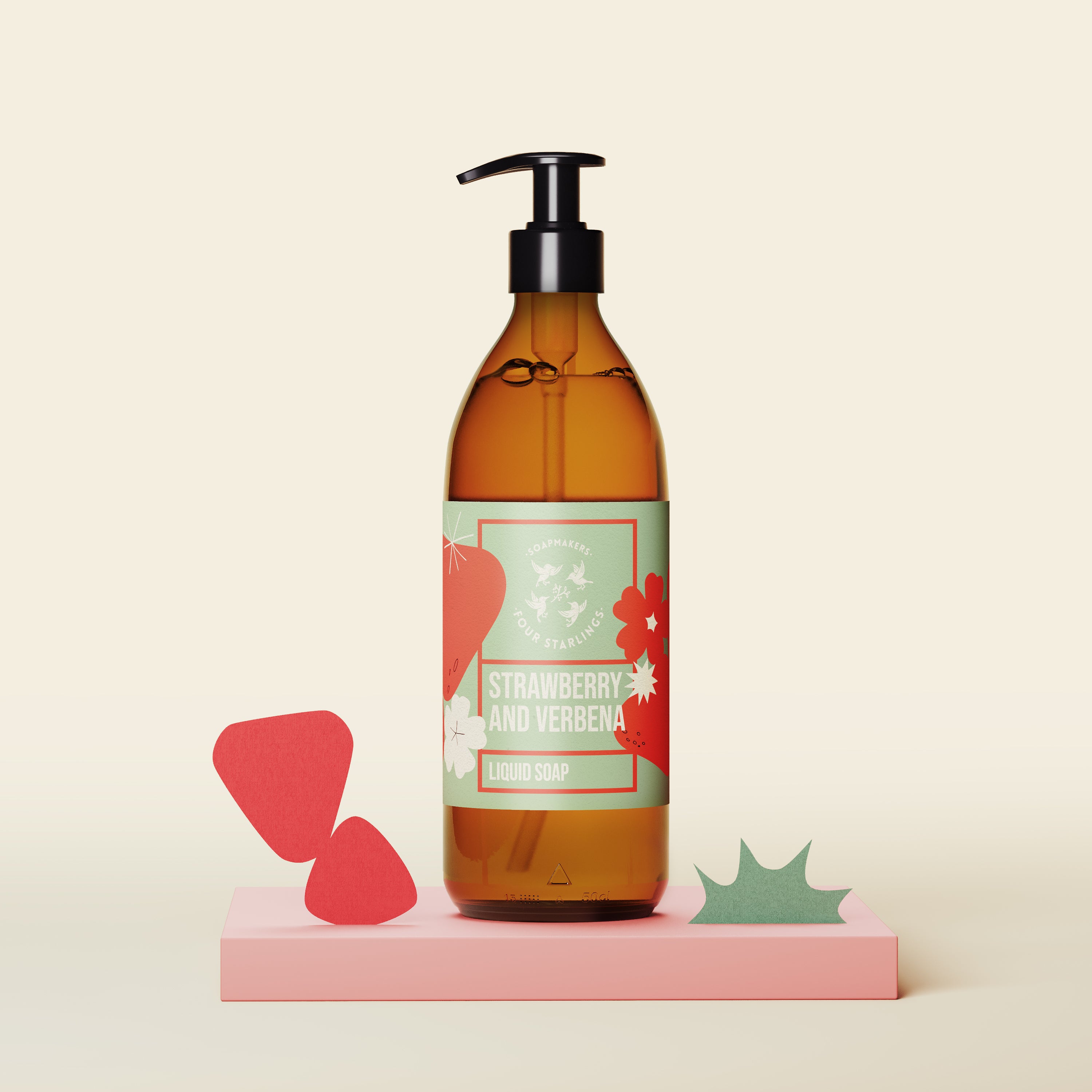 Strawberry And Verbena - Natural Liquid Soap