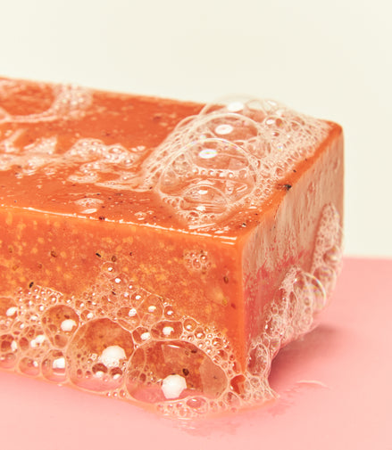 Strawberry And Verbena - Natural Bar Soap With Strawberry Seeds Peeling