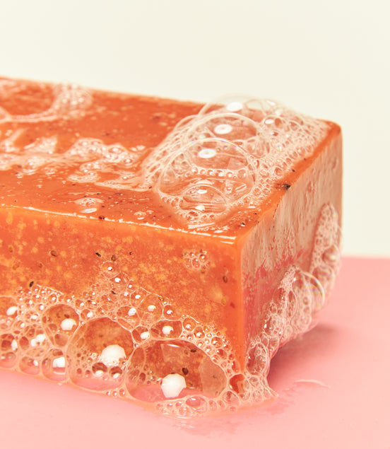 Strawberry And Verbena - Natural Bar Soap With Strawberry Seeds Peeling