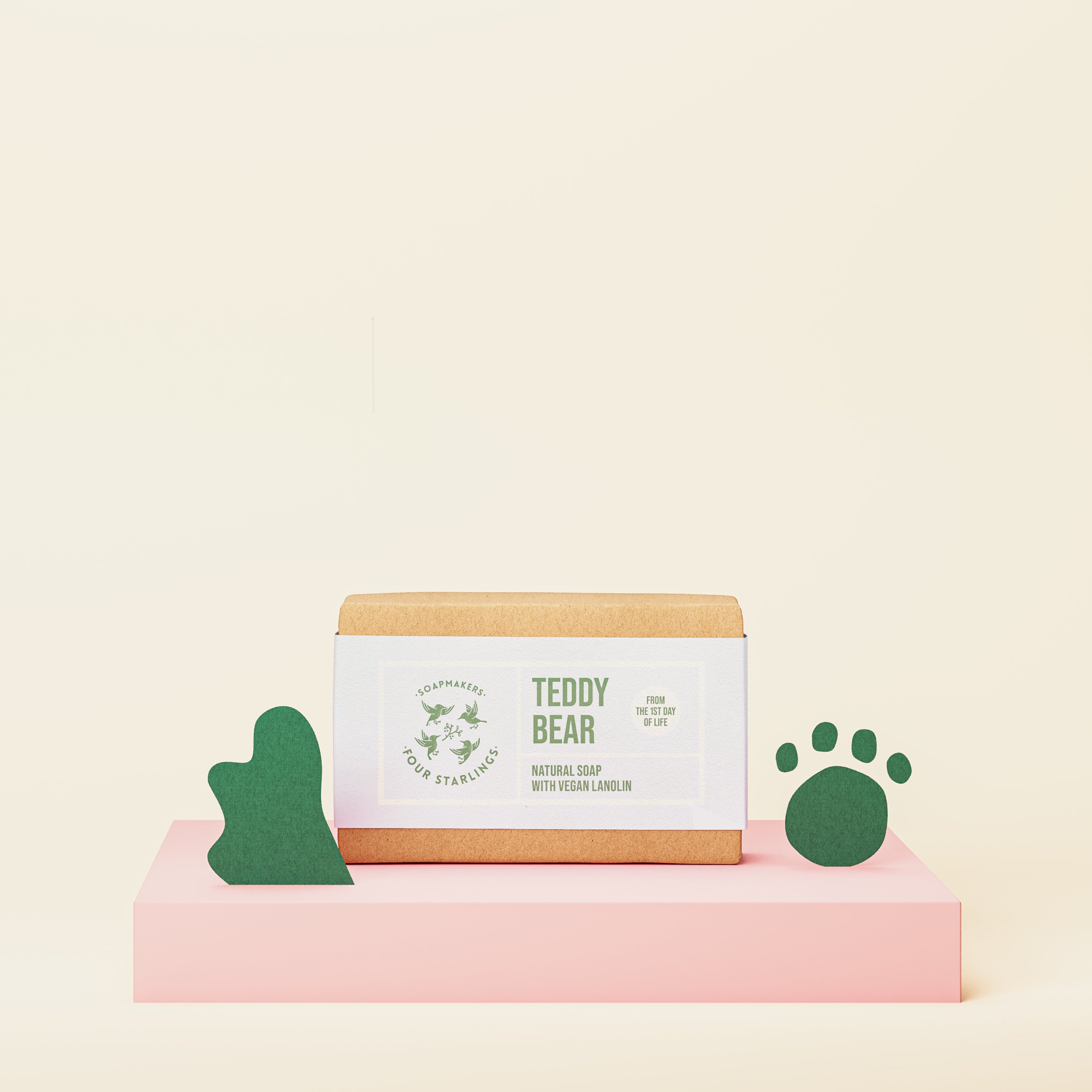 泰迪熊純素羊毛脂天然皂