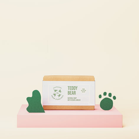 Teddy Bear With Vegan Lanolin - Natural Bar Soap