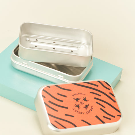 Rectangular Tin For Soap Tiger