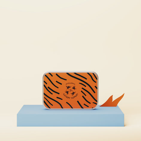 Rectangular Tin For Soap Tiger
