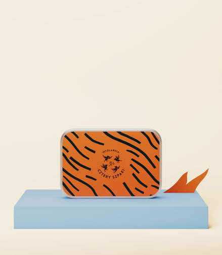 Rectangular Tin For Soap Tiger