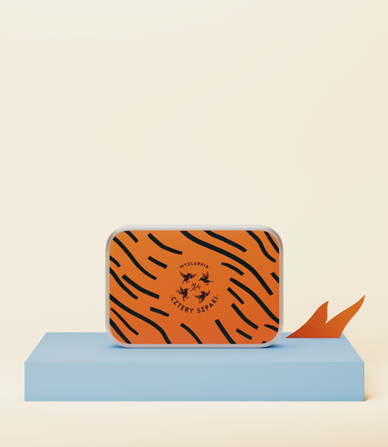 Rectangular Tin For Soap Tiger