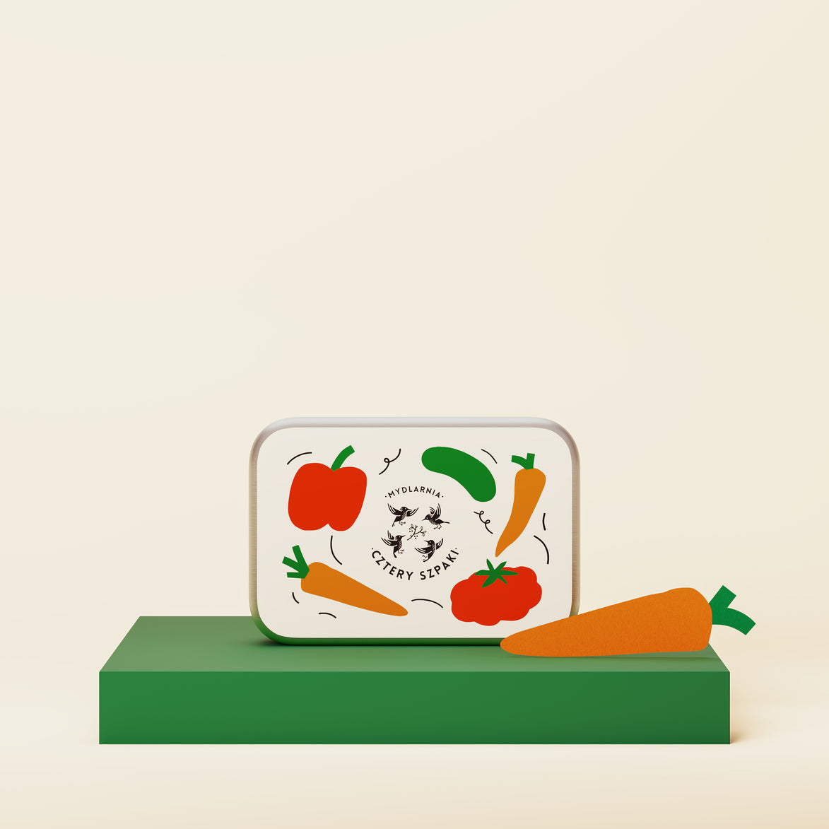 Rectangular Tin For Soap Vegetable